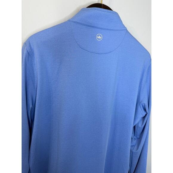 PETER MILLAR Crown Sport Men's Perth Melange Performance Golf Quarter-Zip Sz L - Picture 10 of 11